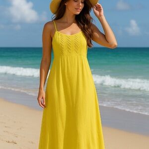 Forever 21 Vibrant Yellow dress
